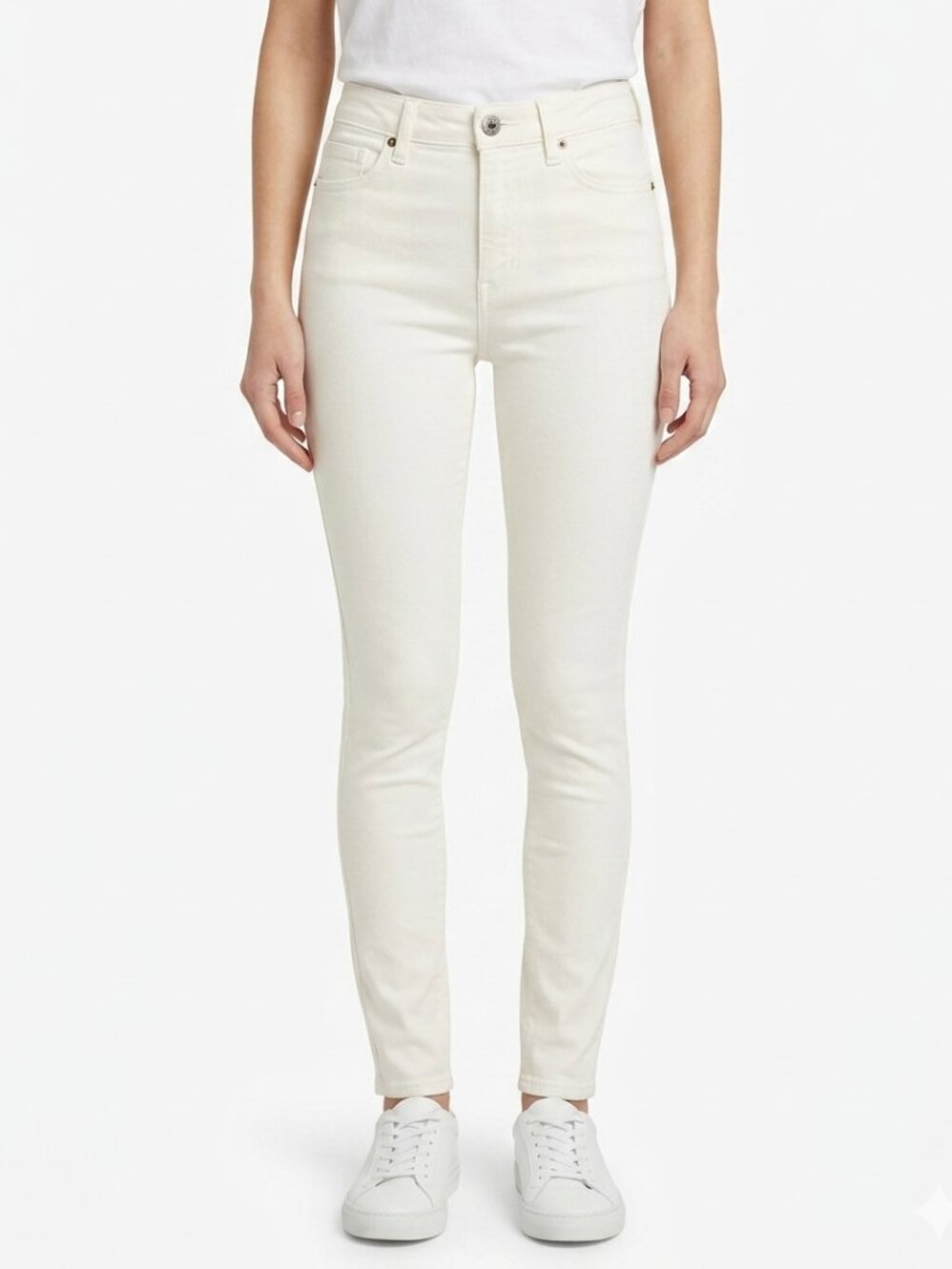 Buffalo "Skylar" High Rise Skinny White Denim Jeans NEW- Sz. 26